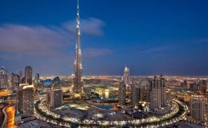 Dubai Burj Khalifa Night View